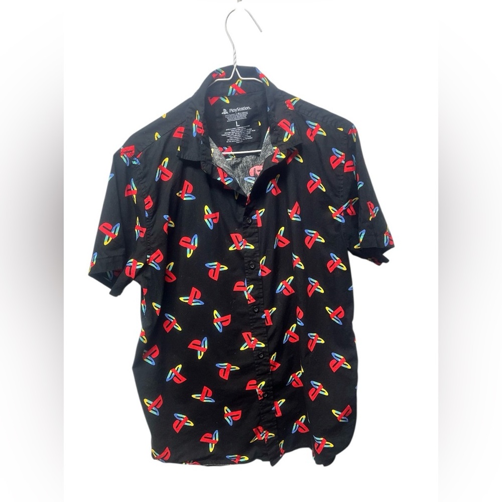 Men’s Sony PlayStation‎ button down short sleeve top